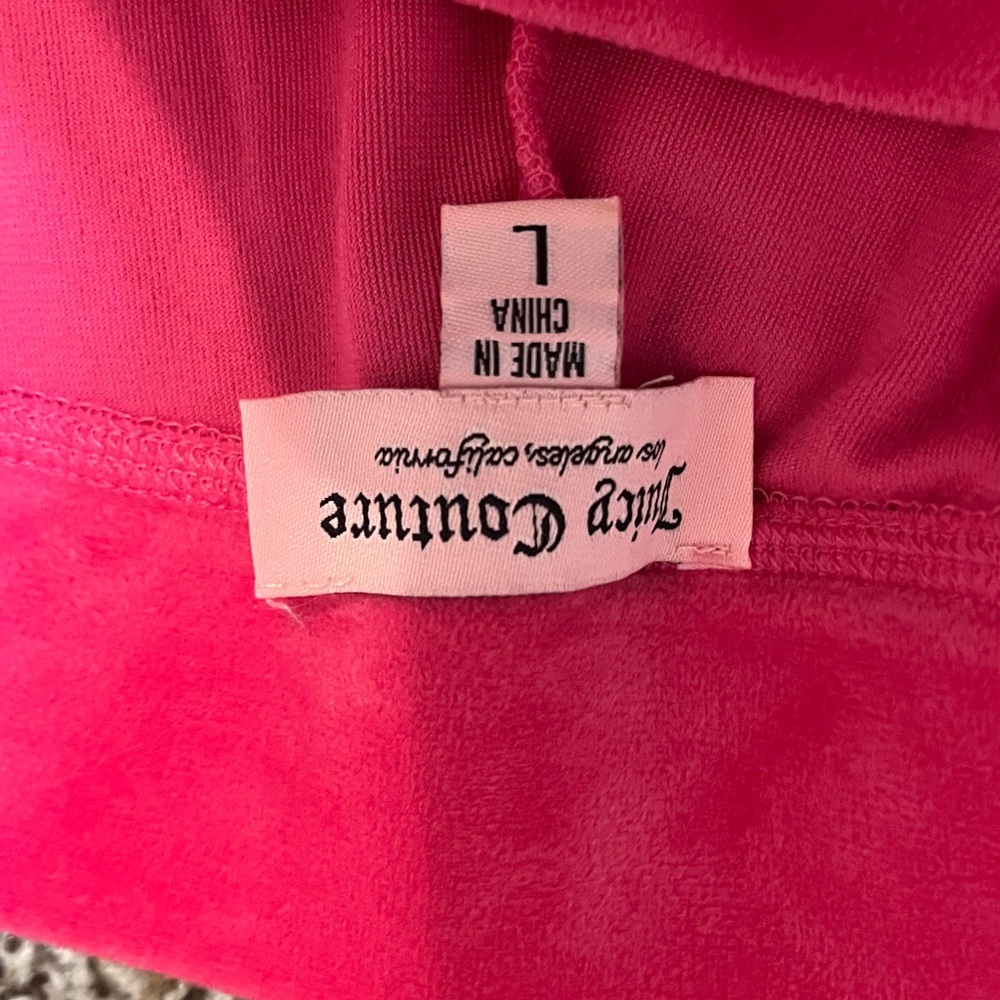 Juicy Couture Fuchsia Velour Pants - Picture 3 of 3
